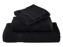 Ropa De Cama|Textil De Baño-Toallas de baño 4 uds 100% algodón verde 100x150 cm 600 gsm ES652809 Negro