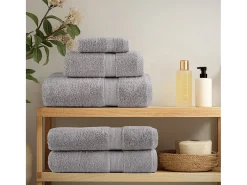 Online Toallas de baño 4 uds 100% algodón 100x150 cm 600 gsm ES934950 Gris