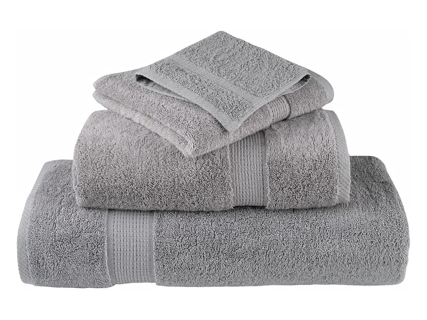 Online Toallas de baño 4 uds 100% algodón 100x150 cm 600 gsm ES934950 Gris