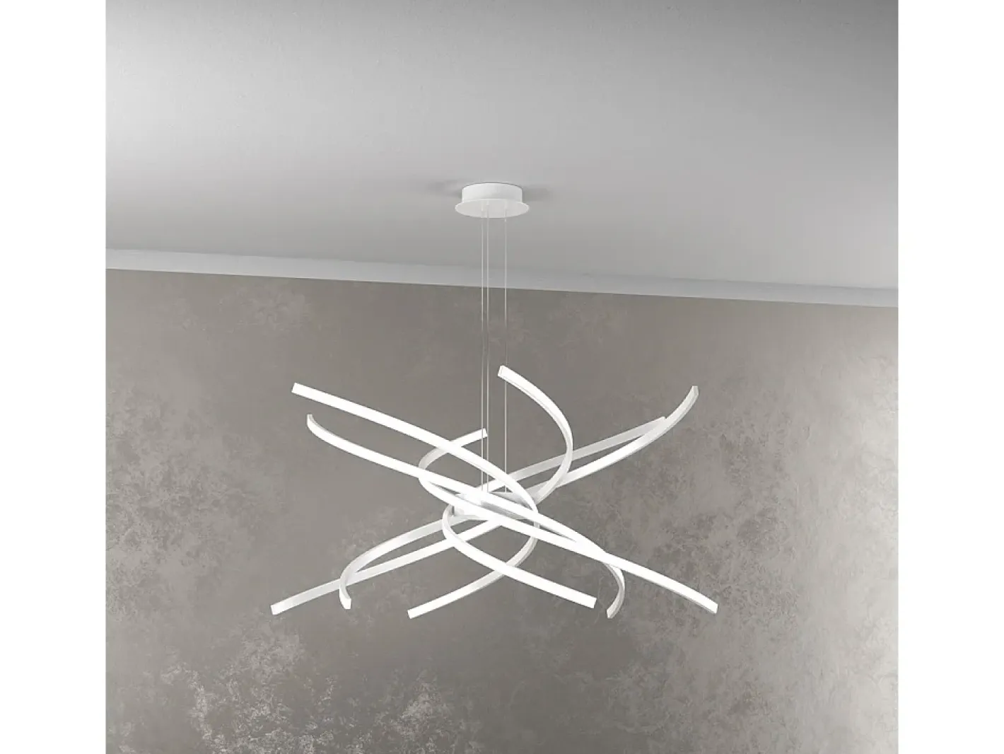 Best Tornado Sospensione D.80 Cm. Bianco Luce Naturale 3000K Blanco