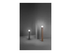 Torre - Bolardo de jardín con 1 bombilla E27 máx. 20 W IP54, bolardo de aluminio pintado, para exteriores, acero Corten, 60 cm de altura - Perenz Marru00f3n Sale
