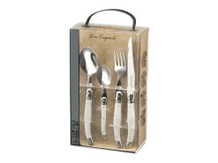Sale Lou Laguiole Tradition Crema - Cubertería de 24 piezas Marfil