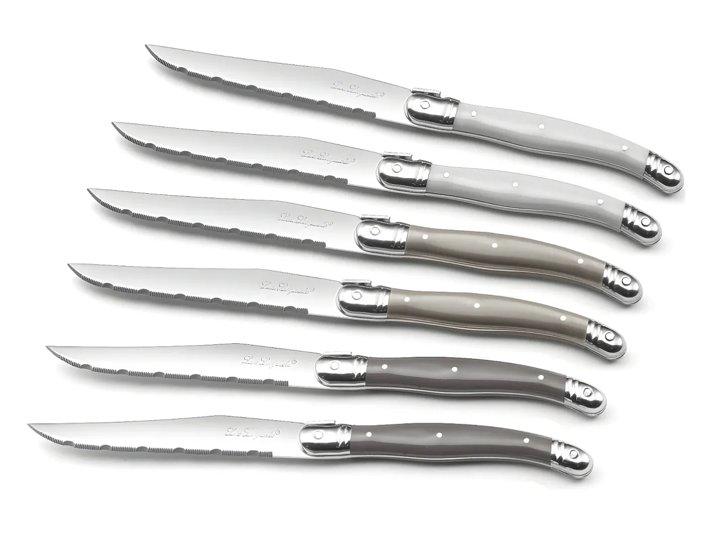 Lou Laguiole Cubierto-Tradition - Bloque 6 cuchillos carne Multicolor