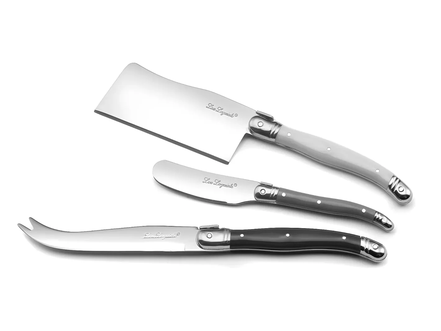 Lou Laguiole Tradition - Juego de 3 cubiertos para queso Multicolor Discount