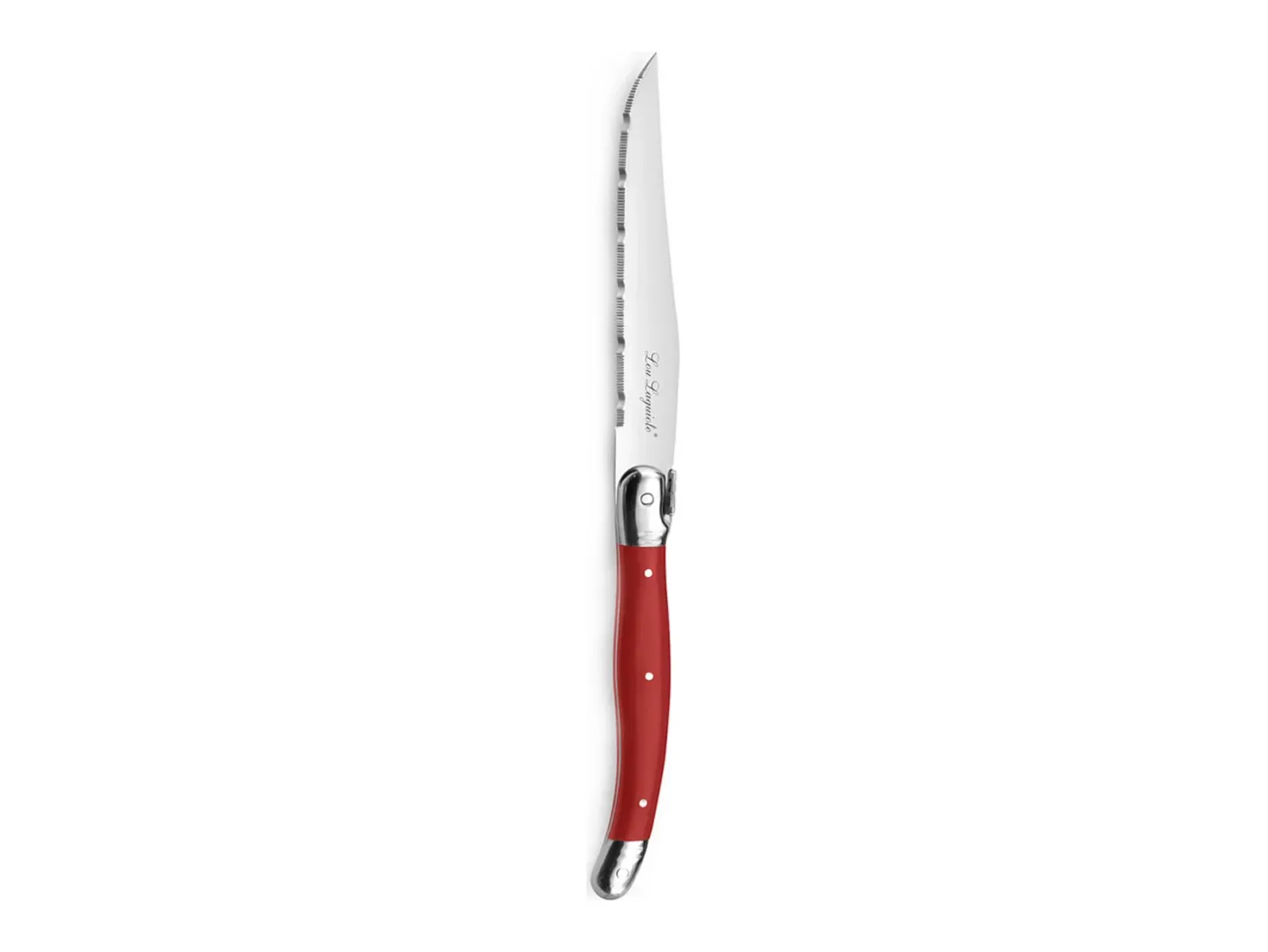Clearance Lou Laguiole Tradition - Bloque 6 cuchillos carne Rojo