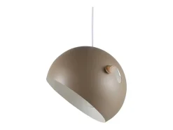 Venture Home Lámpara Suspendida-Tubbie suspensión de acero beige con 1 pantalla Marru00f3n