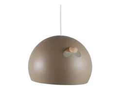 Venture Home Lámpara Suspendida-Tubbie suspensión de acero beige con 1 pantalla Marru00f3n