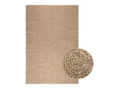 Garden Furniture Alfombra De Salón-Veno Alfombra ZIZUR apariencia de yute interior y exterior 200x290cm Marru00f3n