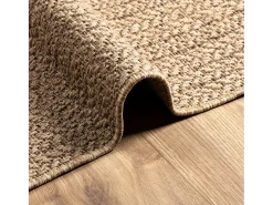Outlet Garden Furniture Veno Alfombra ZIZUR apariencia de yute interior y exterior 80x150 cm Marru00f3n