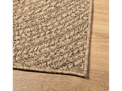 Garden Furniture Alfombra De Salón-Veno Alfombra ZIZUR apariencia de yute interior y exterior 160x230 cm Marru00f3n