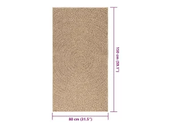 Garden Furniture Veno Alfombra ZIZUR apariencia de yute interior y exterior 80x150 cm Marru00f3n Sale