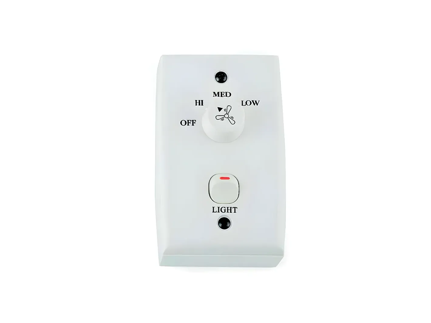 AKUNADECOR Plafón-Ventilador Ac Eco Indus 3 Velocidades Controlador Pared Faro Blanco
