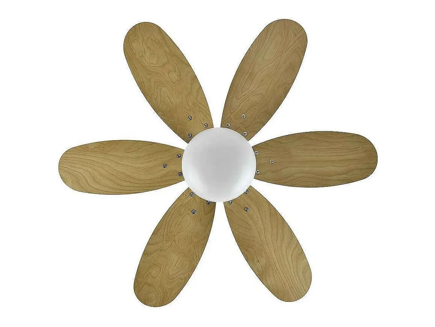 AKUNADECOR Plafón-Ventilador Dc Alves E27 Control Remoto Y Temporizador Blanco