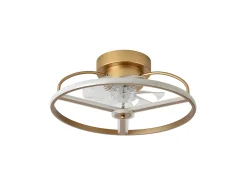 Outlet AKUNADECOR Ventilador Dc Anuska Dorado Led 6 Velocidades 3 Colores Negro