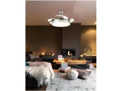 Clearance AKUNADECOR Ventilador Dc Bayomo L Led Con Memoria De Color Blanco