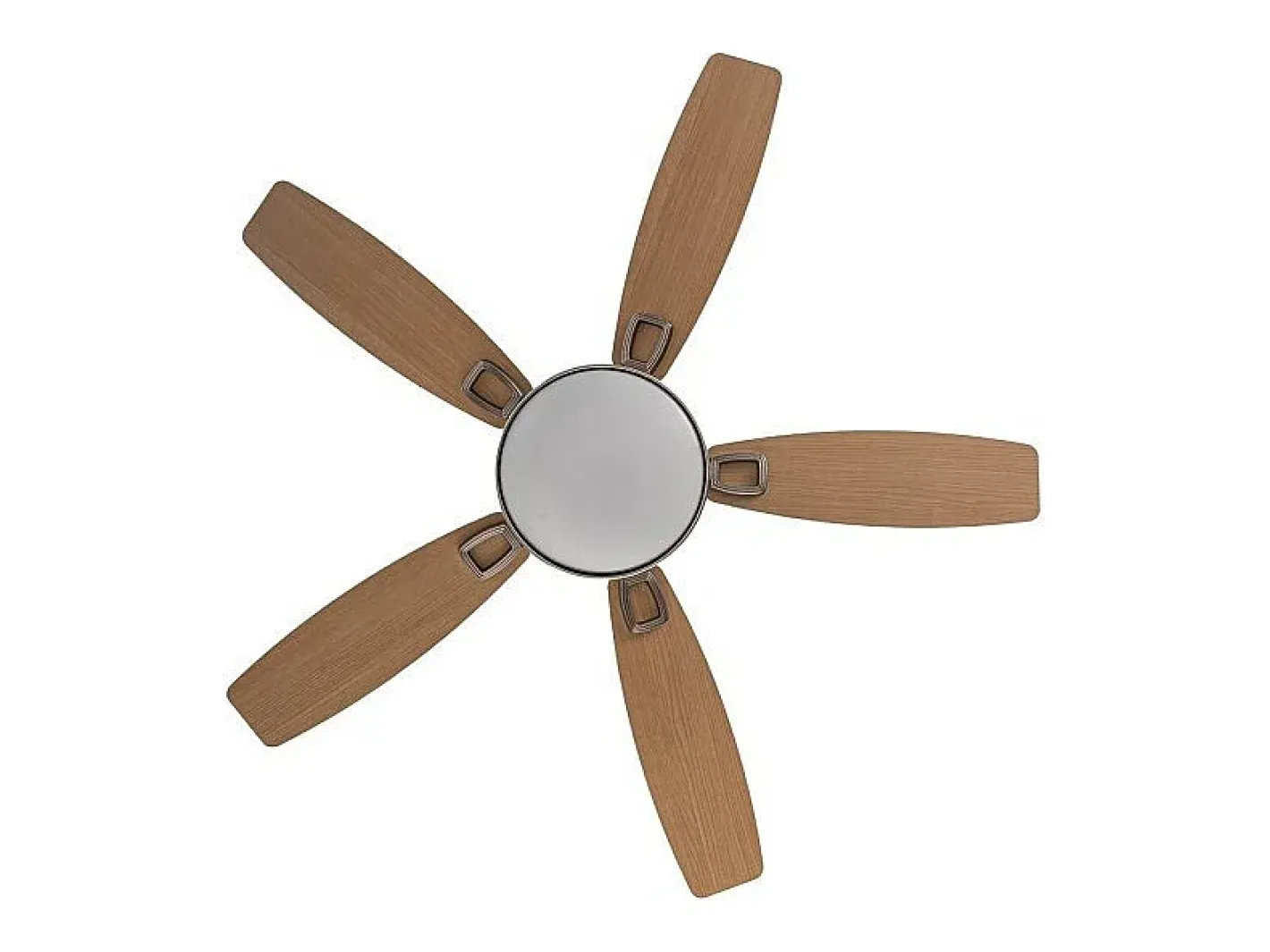 AKUNADECOR Ventilador Dc Braw Niquel Led 5 Aspas Y Control Remoto Plateado Online