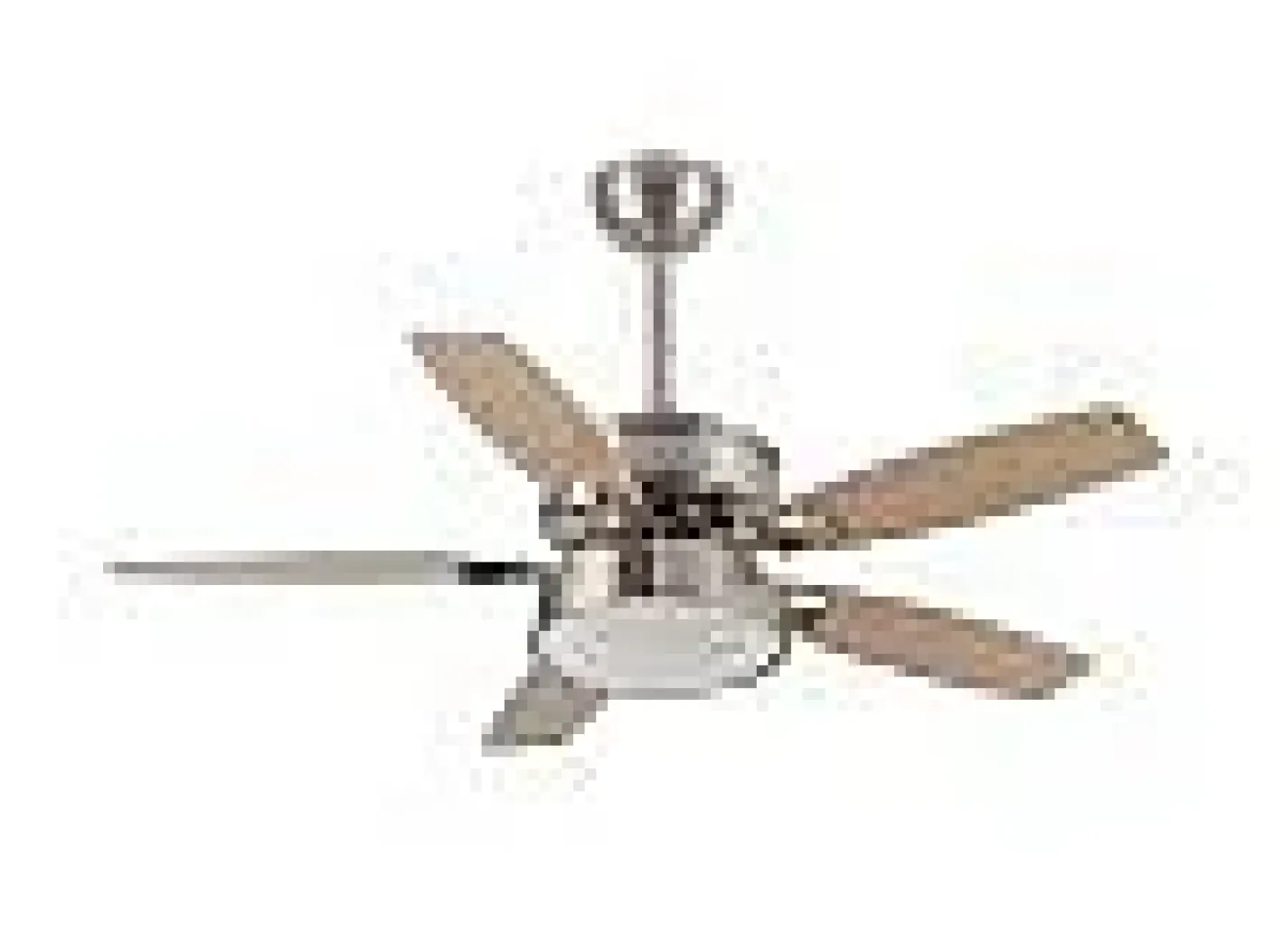AKUNADECOR Ventilador Dc Braw Niquel Led 5 Aspas Y Control Remoto Plateado Online