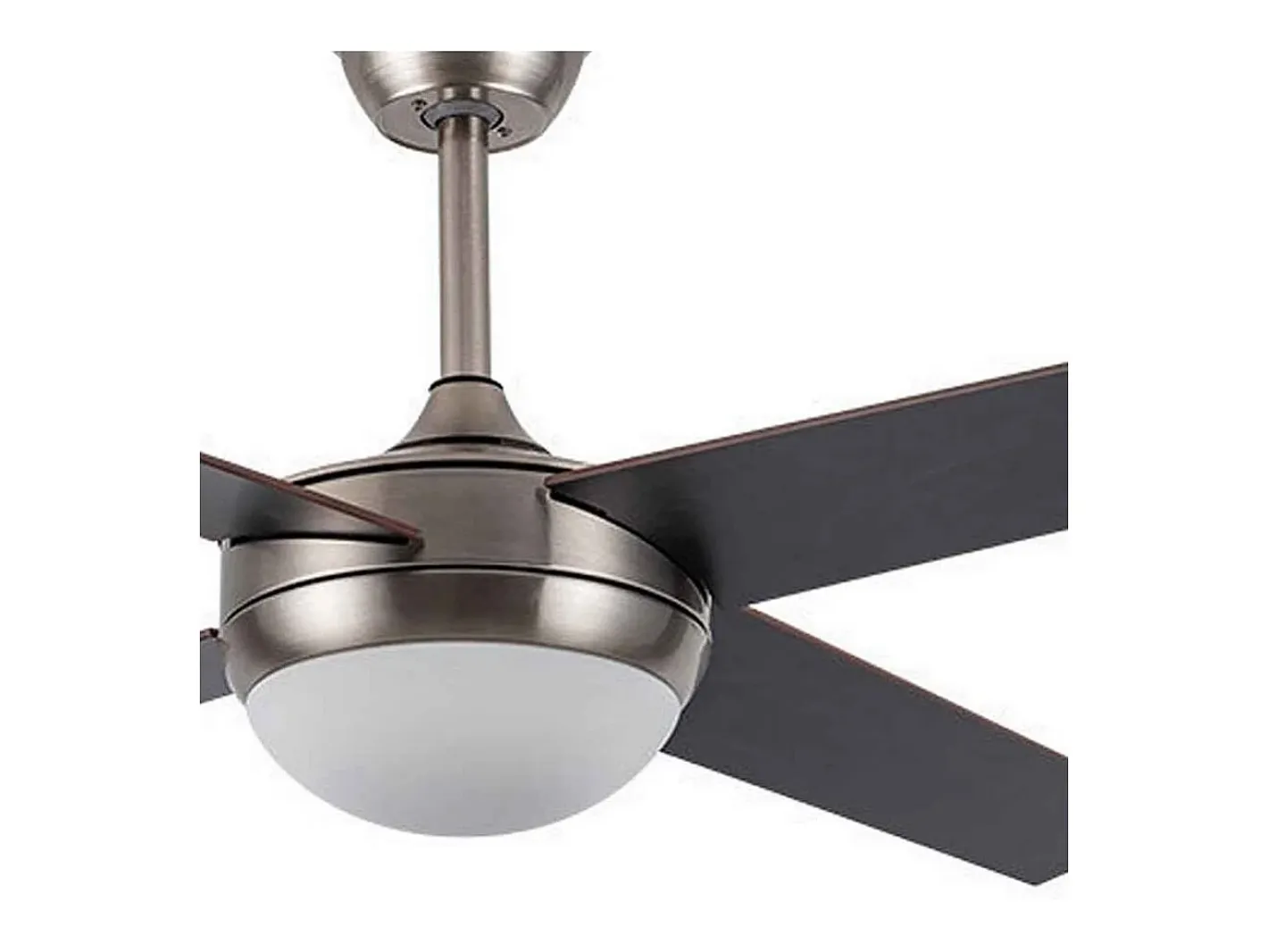 AKUNADECOR Plafón-Ventilador Dc Ciro Cuero Nogal E27 Con Mando A Distancia Dorado