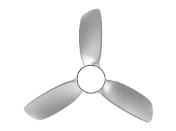 AKUNADECOR Plafón-Ventilador Dc Haur Plata Led Cct Regulable Con Memoria Plateado