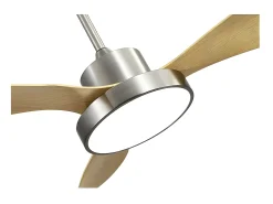 Hot AKUNADECOR Ventilador Dc Hayate L Niquel Haya Led Memoria De Color Y Temporizador Plateado
