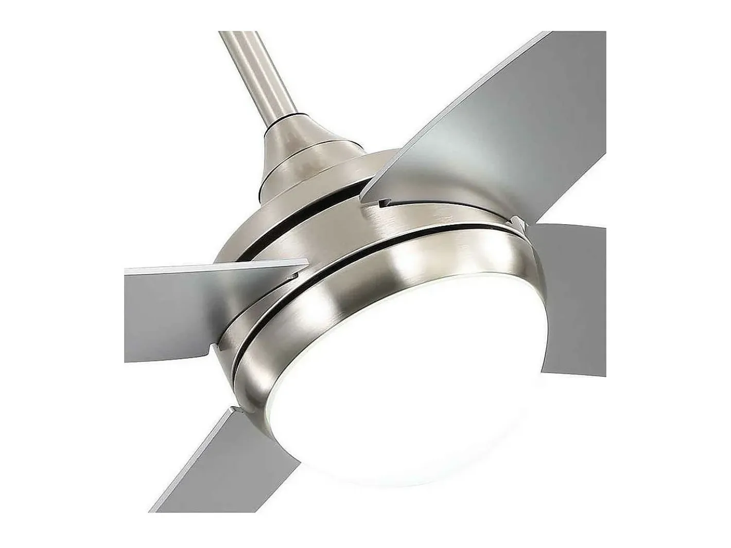 AKUNADECOR Plafón-Ventilador Dc Klod Niquel E27 Control Remoto Y Temporizador Plateado