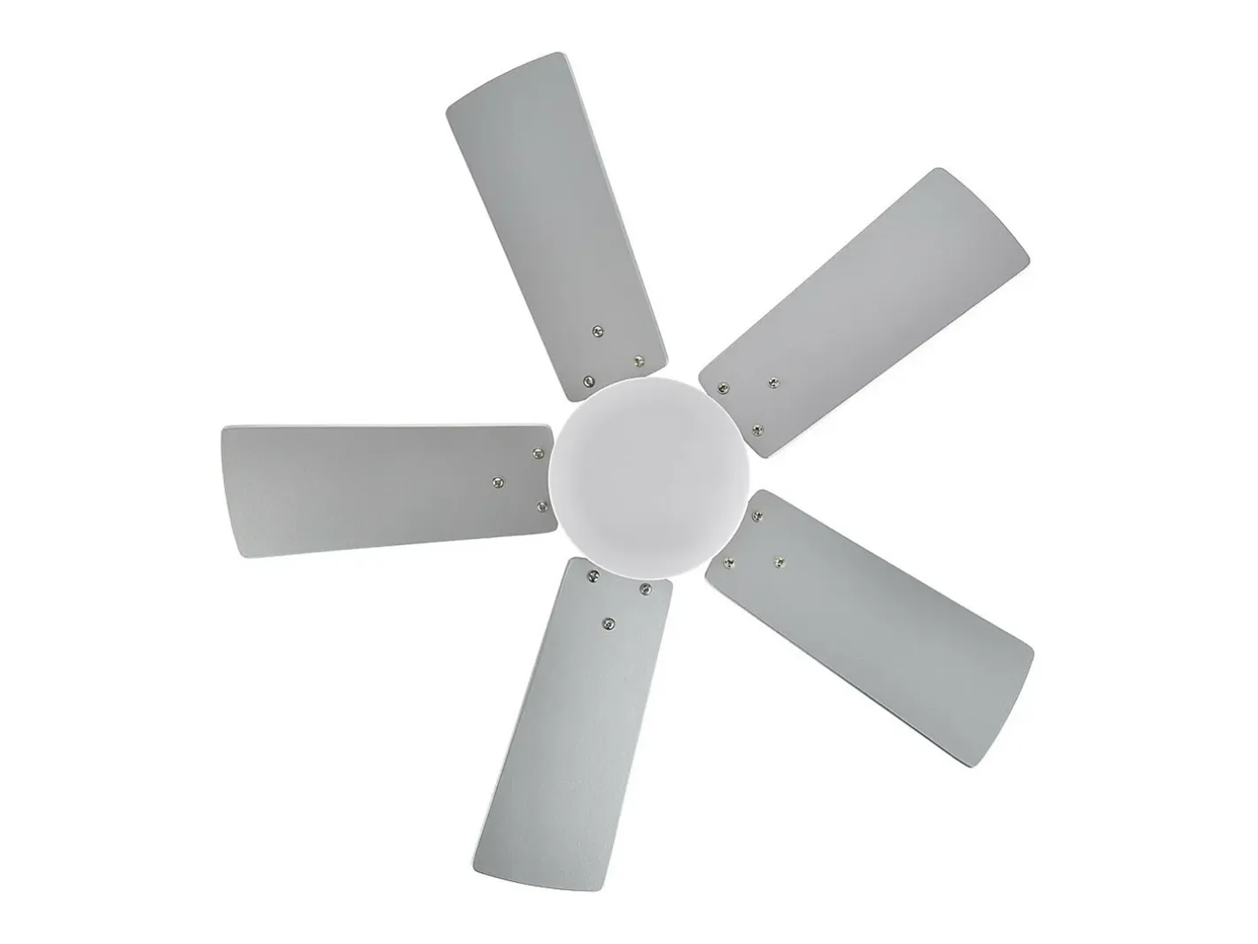 AKUNADECOR Plafón-Ventilador Dc Marta Niquel Y Led Integrado 36w Memoria Color Plateado