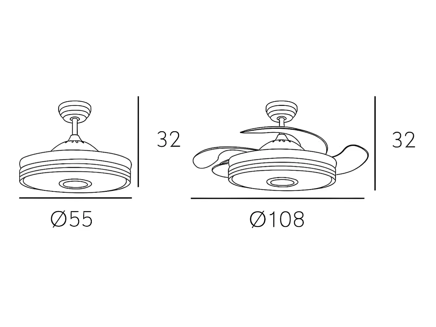 Online AKUNADECOR Ventilador Dc Matanuska Con Altavoz Y Conectividad Bluetooth Blanco