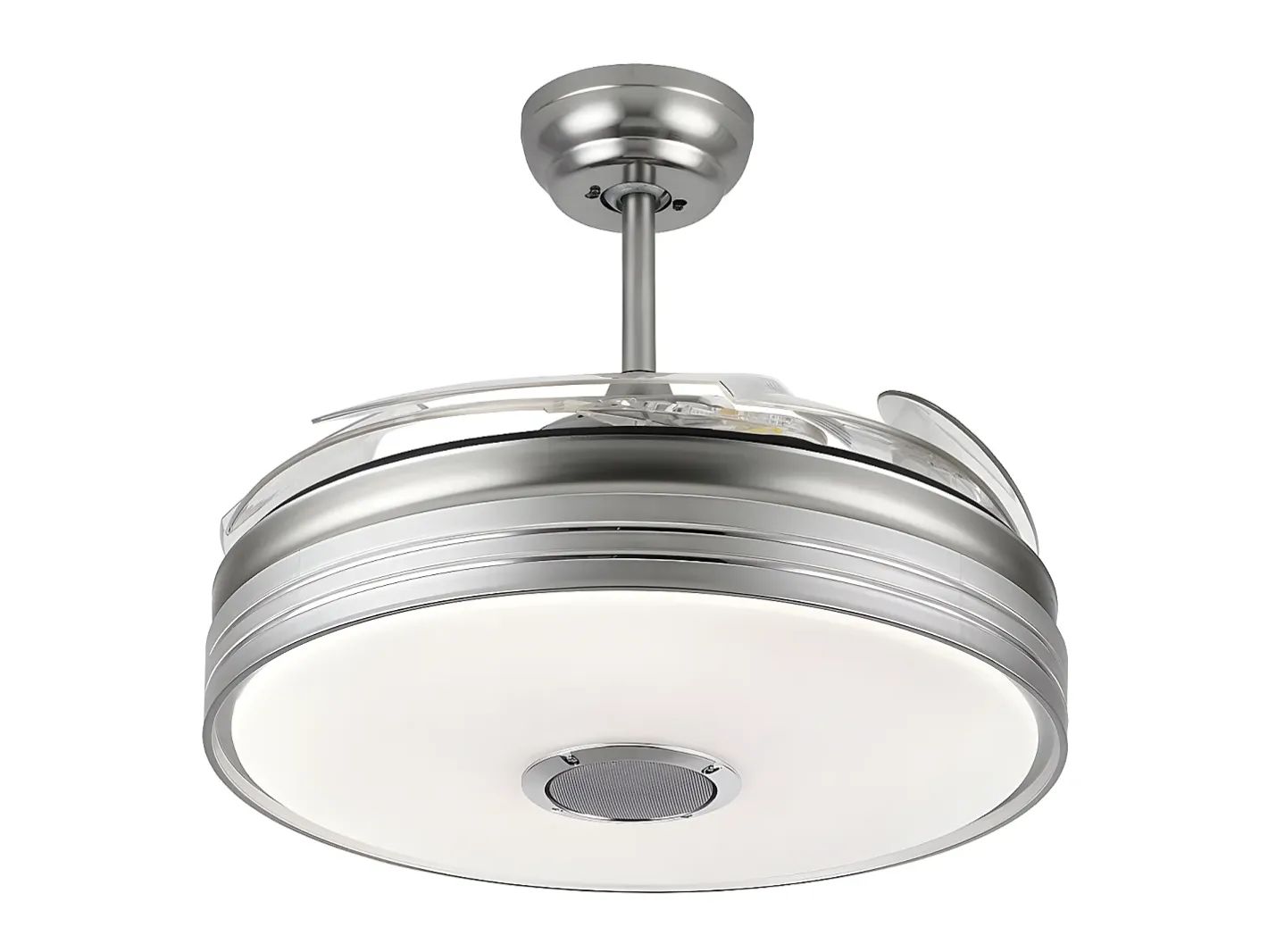 AKUNADECOR Ventilador Dc Matanuska Niquel Con Altavoz Y Conectividad Bluetooth Plateado Outlet
