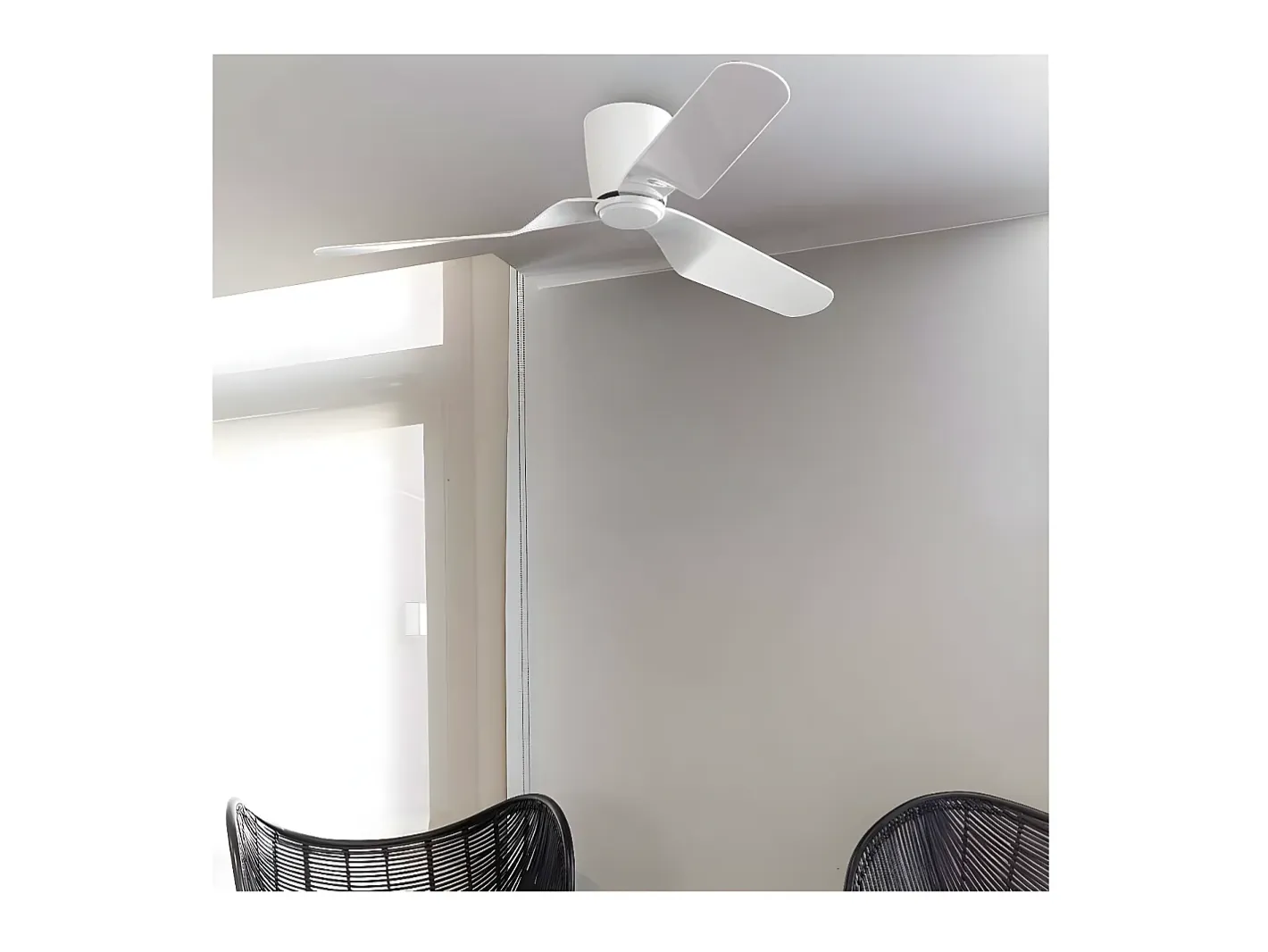 Hot AKUNADECOR Ventilador Dc Pemba Mando Distancia Funcion Inversa Faro Blanco