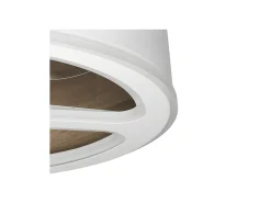 AKUNADECOR Plafón-Ventilador Dc Tatiana Marron Led Integrado 3temperaturas Mando Distancia Blanco