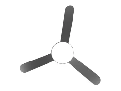 Discount AKUNADECOR Ventilador Dc Umi Led 3 Temperaturas Y Control Remoso Gris