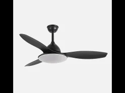 AKUNADECOR Plafón-Ventilador Dc Yael Led 72w Cct Regulable Negro