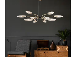 Sale Maytoni Ventura Lámpara Colgante de Techo Oro Mate, 12 Luces, G9 Dorado