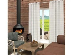 Soleil d'ocre Visillo con ojales 135x250 cm CALI, por Blanco Clearance