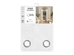 Soleil d'ocre Ropa De Casa-Visillo con ojales 135x250 cm CELIA , por Blanco