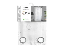Soleil d'ocre Visillo con ojales 135x250 cm LAURENE, por Blanco Online