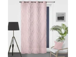 Soleil d'ocre Visillo con ojales 135x250 cm LIANE gris, por Rosa Discount