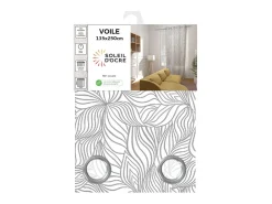 Soleil d'ocre Visillo con ojales 135x250 cm LOUANE, por Blanco Clearance