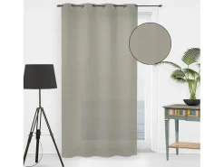 Sale Soleil d'ocre Visillo con ojales 135x250 cm NOEMIE taupe, por Topo