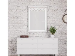 Soleil d'ocre Ropa De Casa-Visillo de puro algodón brisa 60x90 cm AUDE, por Gris