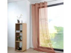 Online Visillo liso ligero con 16 colores Terracota