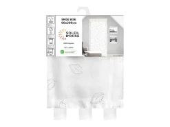 Soleil d'ocre Ropa De Casa-Visillo para puerta ventana 90x200 cm LAURENE, por Blanco