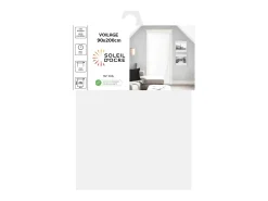 Soleil d'ocre Visillo para puerta ventana 90x200 cm DOLLY , por Blanco