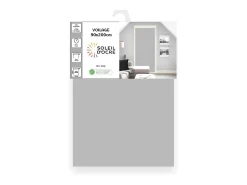 Soleil d'ocre Ropa De Casa-Visillo para puerta ventana 90x200 cm DOLLY claro, por Gris