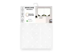 Soleil d'ocre Ropa De Casa-Visillo para ventana 90x120 cm PAULINE, por Blanco