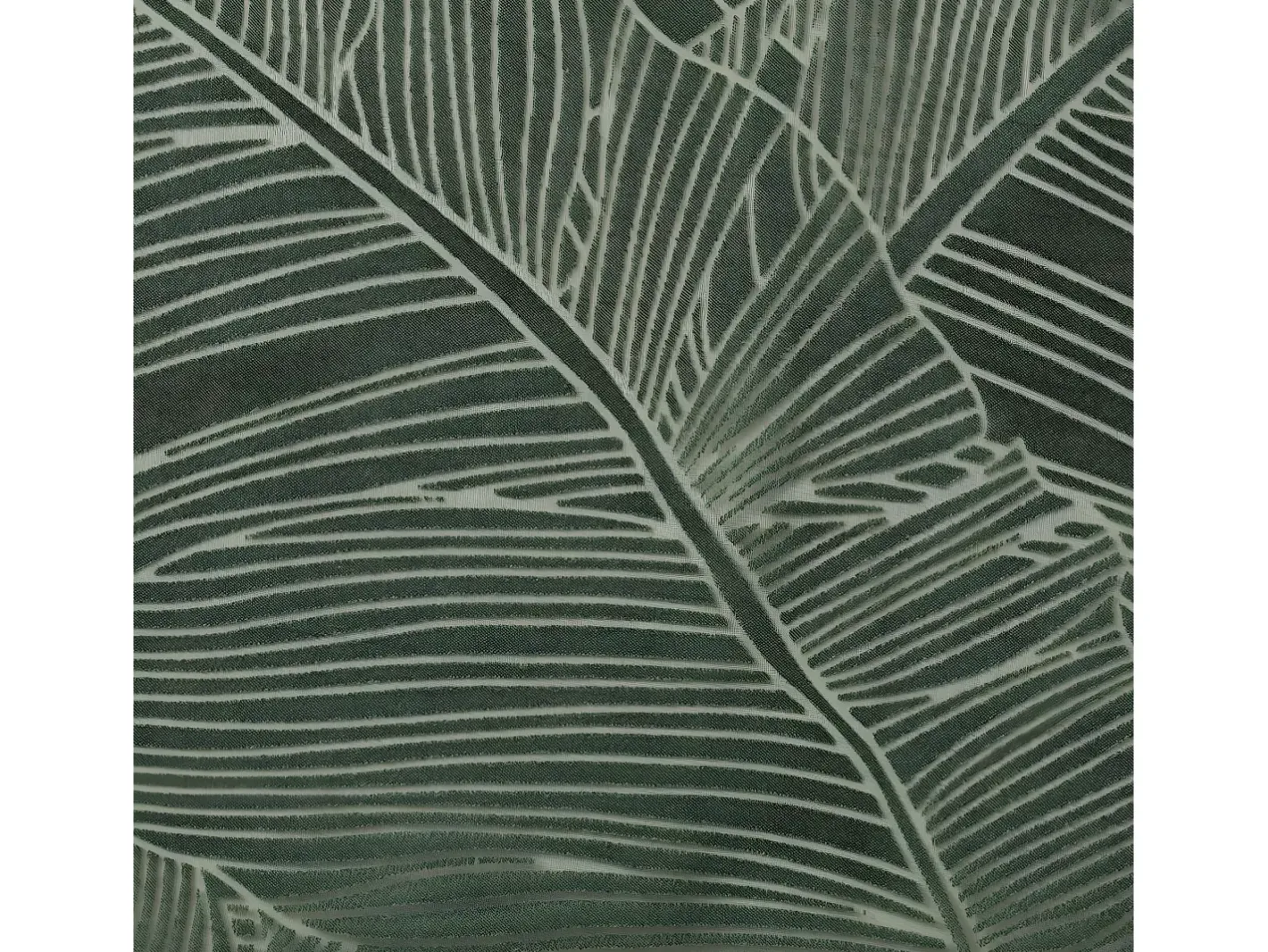 Atmosphera Visillo tamizante estampado hojas Verde