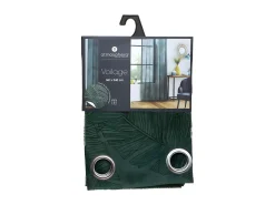 Atmosphera Visillo tamizante estampado hojas Verde