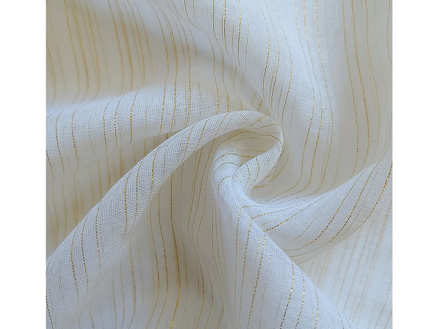 Soleil d'ocre Ropa De Casa-Visillos 45x90 cm BELLA oro, de Blanco