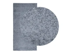 Garden Furniture Alfombra De Salón-Vito Alfombra peluda de pelo largo moderna PAMPLONA 100x200 cm Azul