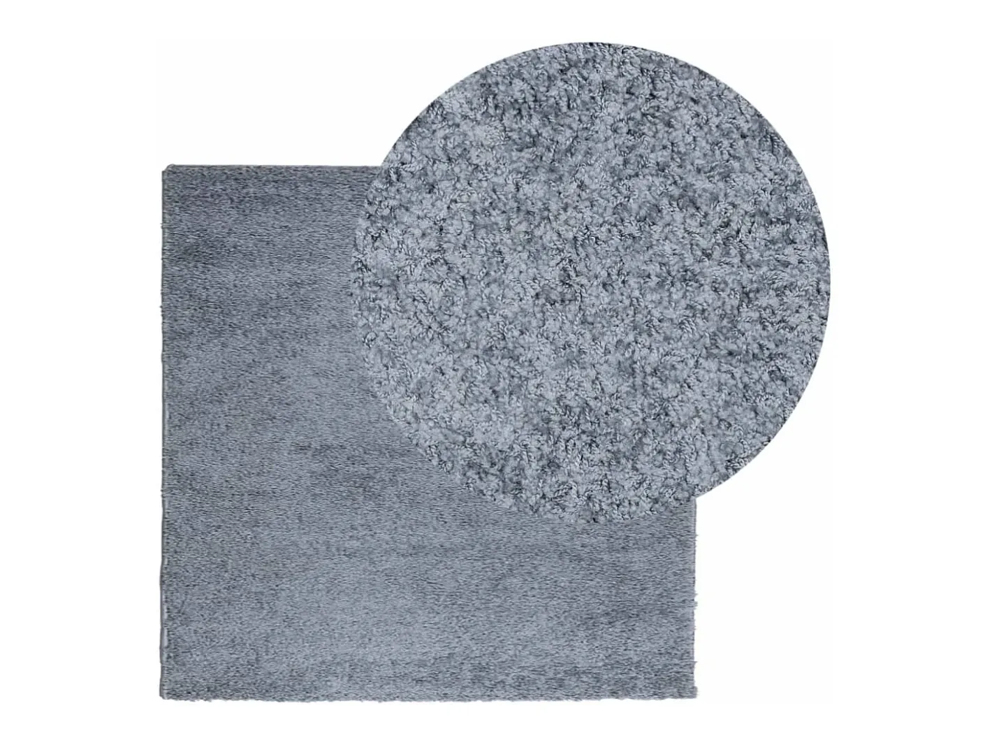 Garden Furniture Alfombra De Salón-Vito Alfombra peluda de pelo largo moderna PAMPLONA 160x160 cm Azul